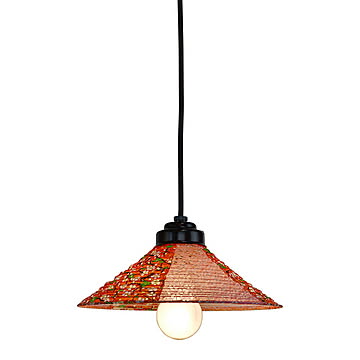 彩光デザイン invent ペンダントライト 1灯 プラムレッド×小梅赤 幅244x奥行244x高さ135mm 電球付属なし