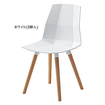 ホワイトチェア W45×D49×H82×SH43
