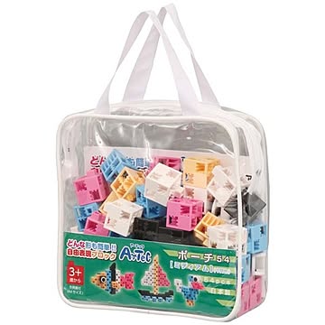 (まとめ)アーテック Artecブロック/カラーブロック 【ミディアム】 ポーチバッグ入り 54pcs ABS製 【×5セット】