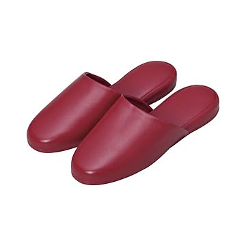 オーミケンシ 高周波レザースリッパ 10足組 5703-10 レッド 10足