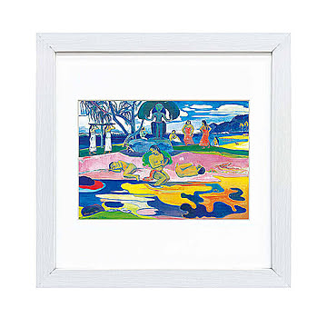 Paul Gauguin（ポール ゴーギャン） マナハ・ノ・アトゥア：神の日 アートポスター（フレーム付き） m11503