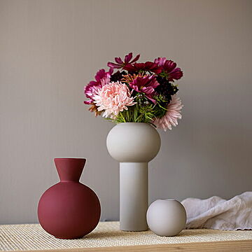 Cooee Design (クーイーデザイン) Pillar Vase (ピラーベース) 24cm ブラック/ココナッツ/サンド/ホワイト
