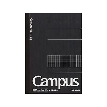 (まとめ) コクヨ キャンパスノート A55mm方眼罫 40枚 ノ-104S5-D 1冊  【×50セット】