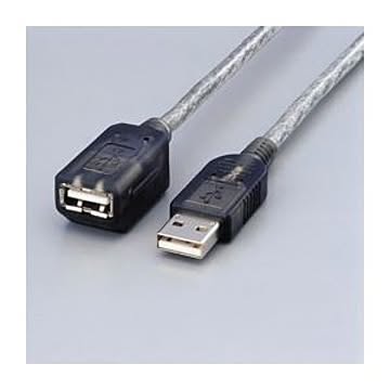 (まとめ)エレコム マグネット内蔵USB延長ケーブル USB-EAM2GT【×5セット】