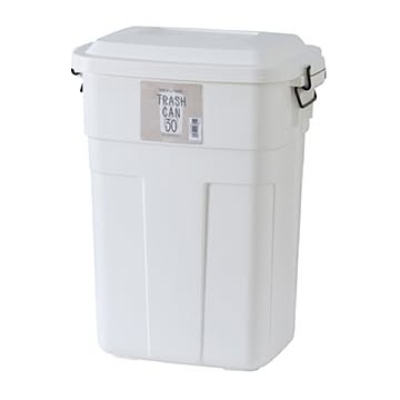 東谷 ゴミ箱 シンプルデザイン トラッシュカン 30L ホワイト LFS-934WH