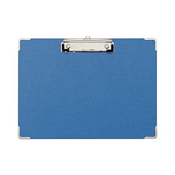 (まとめ) TANOSEE 用箋挟 A4ヨコ ブルー1セット(20枚) 【×5セット】