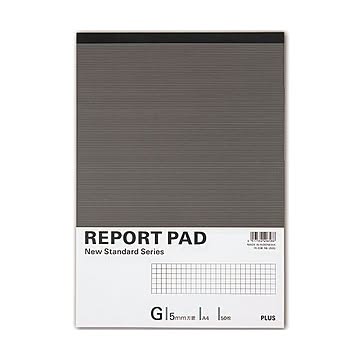(まとめ) プラス レポートパッド A4 G罫50枚 RE-250G 1セット（10冊）  【×10セット】