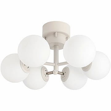 BRID ブリッド TINY GLASS CEILING LIGHT 6 タイニーグラスシーリングライト 6灯 (電球別売) 003366 / シーリングランプ 6灯 天井照明 E17 LED電球対応