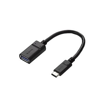 (まとめ)エレコム USB3.1ケーブル(Type-C-Standard-A) USB3-AFCM01NBK×2セット
