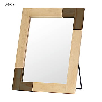 鏡 デスクミラー KACCO 幅300x奥行30x高さ380mm 塩川光明堂