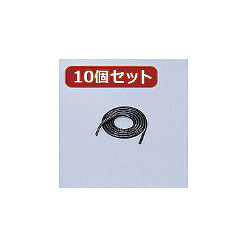 ELECOM ケーブル整理チューブ BST-6BKX10 10個セット