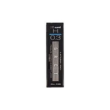 （まとめ） 三菱鉛筆 ハイユニ替芯 Hi-uni0.3mm芯（20本入） HU03300-H 【×10セット】