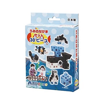 (まとめ)アーテック Artecブロック/カラーブロック 【うみのなかまセット】 30pcs 【×15セット】