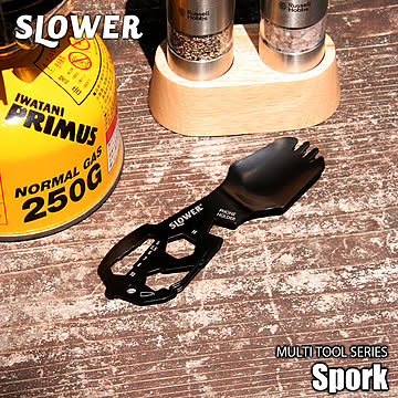 SLOWER スロウワー MULTI TOOL Spork マルチツール スポーク SLW262 アウトドア キャンプ 登山 アウトドアツール アウトドアグッズ ステンレス製