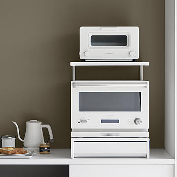  山崎実業 引き出し付きキッチン家電下ラック タワー 2段 tower