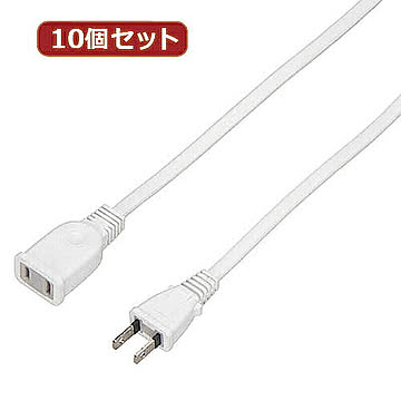 YAZAWA 10個セット 延長コード1個口5m ホワイト HSL105WHX10 管理No. 4560352868964