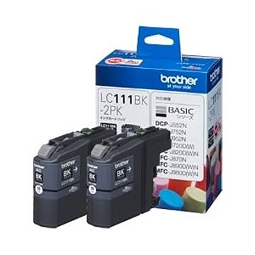 ブラザー工業 インクカートリッジ お徳用黒2個パック LC111BK-2PK