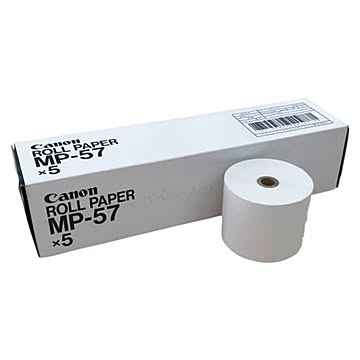 （業務用セット） キャノン Canon プリンター電卓用ロールペーパー MP-57 5巻入 【×3セット】