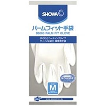 （まとめ）ショーワ パームフィット手袋 B0500 M 白×10セット