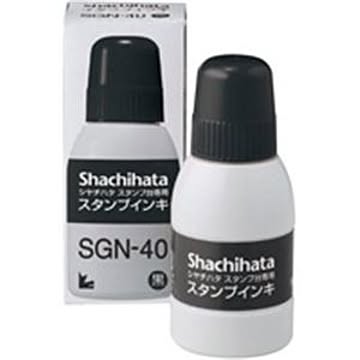 （まとめ）シヤチハタ 補充インキ 小 SGN-40-K 黒×10セット