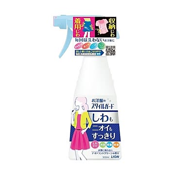 （まとめ）ライオン お洋服のスタイルガードしわもニオイもすっきりスプレー 本体 300ml 1本【×10セット】