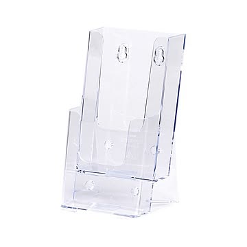 （まとめ） カタログスタンド A4サイズ3つ折用 CSD-2776-00 1台入 【×3セット】