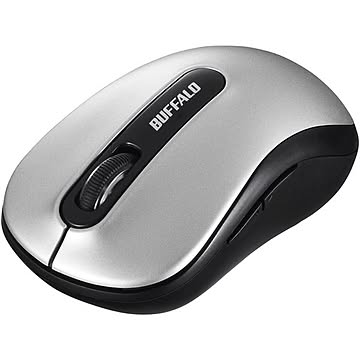 バッファロー（サプライ） 無線 5ボタン BlueLEDマウス シルバー BSMBW310SV