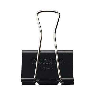 （まとめ）コクヨ ダブルクリップ 超特大口幅50mm 黒 クリ-31 1セット（10個）【×5セット】