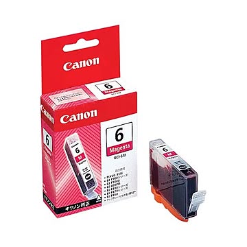 （まとめ） キャノン Canon インクタンク BCI-6M マゼンタ 4707A001 1個 【×10セット】