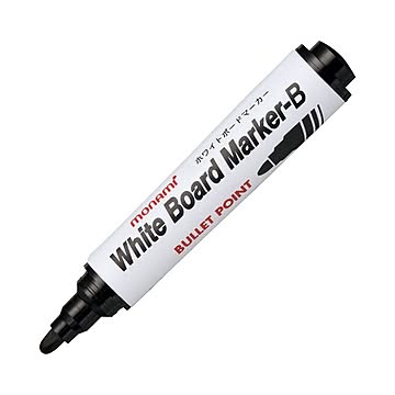 (まとめ) モナミ ホワイトボードマーカーB 丸芯 黒 10501 1本  【×100セット】