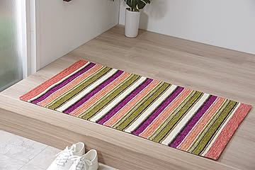 イケヒコ・コーポレーション インテリアマット 2049639 エジプトシェニール 50×85cm ピンク