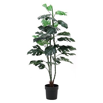 スプリット 造花観葉植物 インテリアグリーン 幅50×奥行50×高さ152cm