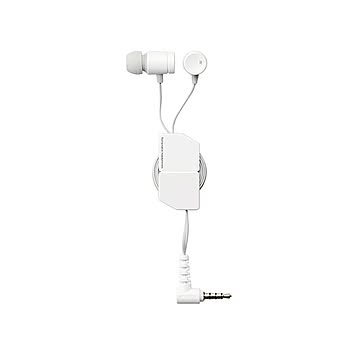 （まとめ） エレコム ステレオイヤホン/カナル型/φ3.5mm/マイク付/Fast Music/FR10CM/9.2mmドライバー/巻取/ホワイト EHP-FR10CMWH 【×2セット】
