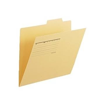 （まとめ買い）プラス 間伐材個別フォルダ FL-061KIFイエロー10枚 【×5セット】