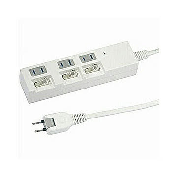 YAZAWA 個別スイッチ付節電タップ Y02BKS331WH 管理No. 4966307280070