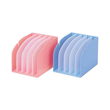 (まとめ) リヒトラブ カルテフォルダースタンド背幅214mm 仕切板4枚付 ピンク HK860-5 1個 【×10セット】