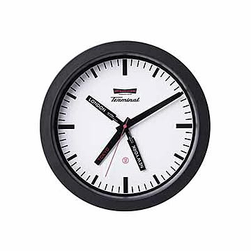 Terminal-wall clock ターミナルウォールクロック TK-2096 音がしない スイープムーブメント掛時計 掛け時計 ウォールクロック 壁掛け時計 アナログ 駅舎時計 アメリカン