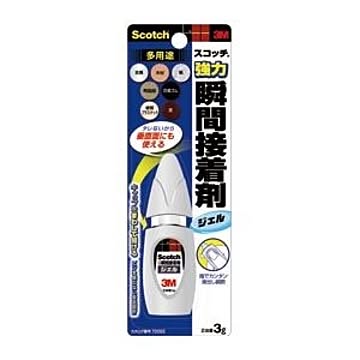 （まとめ） 住友スリーエム スコッチ(R) 強力瞬間接着剤 ジェル状 7005S 1本入 【×5セット】