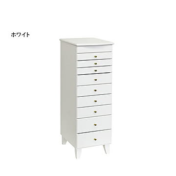 タンス 完成品 ジュエリーチェスト ローザ 幅340x奥行425x高さ975mm 塩川光明堂