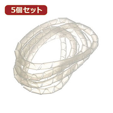 YAZAWA 5個セットチューブ 内径9mm 白 1.5m FCT9WX5
