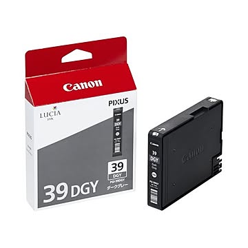 （まとめ） キャノン Canon インクタンク PGI-39DGY ダークグレー 4858B001 1個 ×3セット