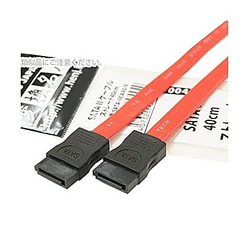 (まとめ)変換名人 SATA 2 ケーブル ストレート40cm SATA-IICA40/V×10セット