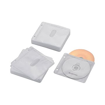 （まとめ） エレコム BD・DVD・CD追加用ポケットCCD-NBWB120WH×10セット