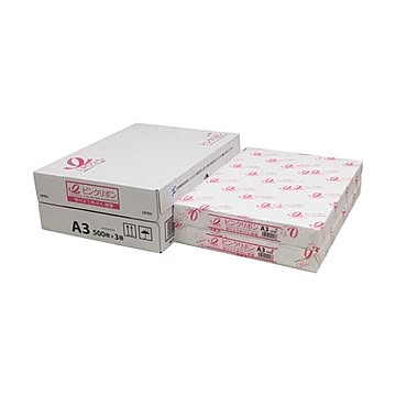まとめ日本製紙 ピンクリボンPPC A364g/m2 01A58Q3A3 1箱1500枚:500枚×3冊 ×2セット
