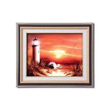 風景画海辺景色画灯台画 ■アラン・ギアナ絵画額「グッドデイ」