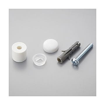 （まとめ） 光 パンチングボードパーツ 壁面用止め具セット 白 （4組入／パック） PBHT-112 1セット（5パック） ×5セット