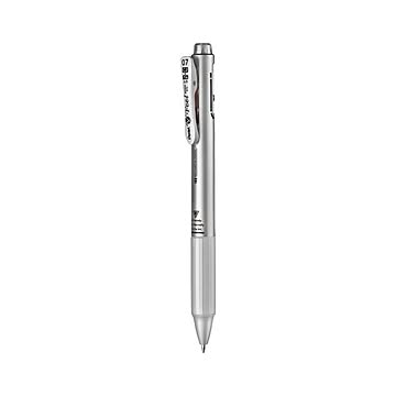 （まとめ） ぺんてる フィール 多機能ペン 2色ボールペン0.7mm（黒・赤）+シャープ0.5mm メタリックシルバー軸 【×10セット】