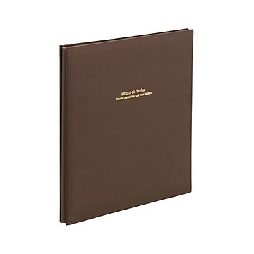 ナカバヤシ 100年台紙アルバム ブラウン 1冊 AハL-Ｄ-191-S