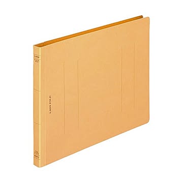 (まとめ) ライオン事務器 フラットファイル(環境) 樹脂押え具 B5ヨコ 150枚収容 背幅18mm 黄 A-527KB5E 1セット(10冊) 【×10セット】