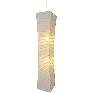 彩光デザイン 2灯 ペンダントライト 和紙 楮紙白 幅300x奥行300x高さ1460mm